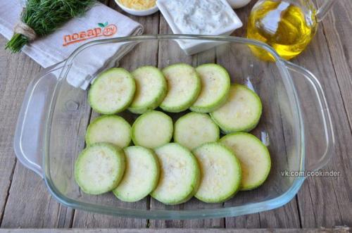 Кабачки в духовке в сметане. 03