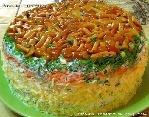 Рецепты вкуснейших салатов на праздничный стол. 02