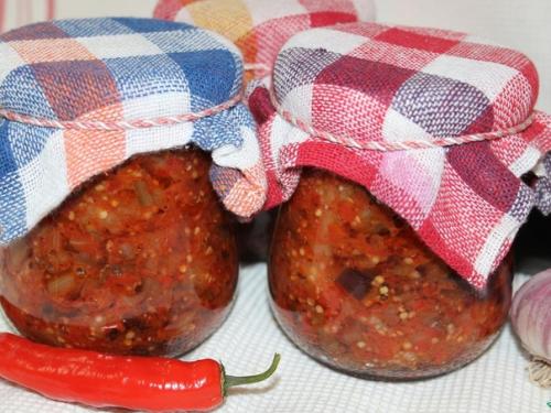 Баклажаны по-кавказски на зиму.