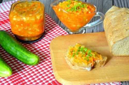 Икра из огурцов.