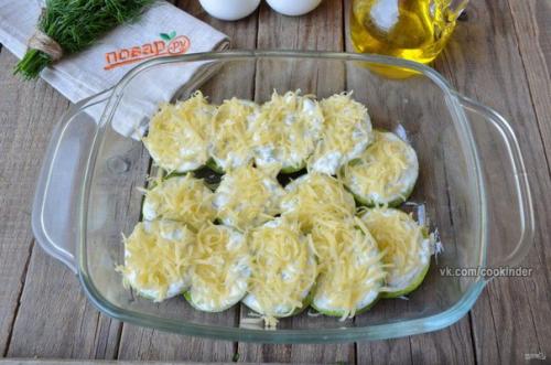 Кабачки в духовке в сметане. 05