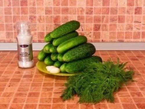 Малосольные огурцы без рассола.