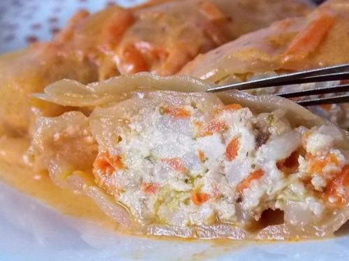 Голубцы в томатно - сметанном соусе. 02