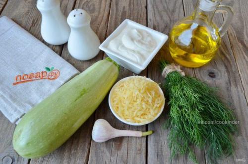 Кабачки в духовке в сметане. 01