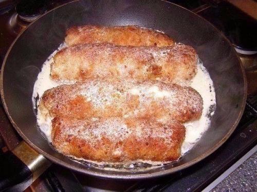 Куриные Рулетики С Грибами В Сырном Соусе. 06