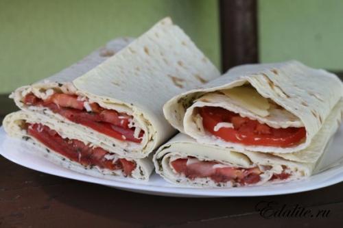 Пицца маргарита гриль. 04