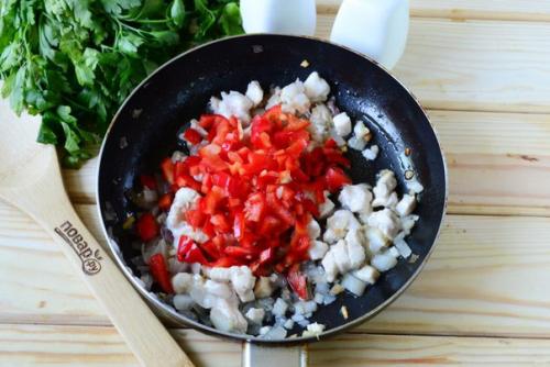 Кабачки, фаршированные куриной грудкой. 05