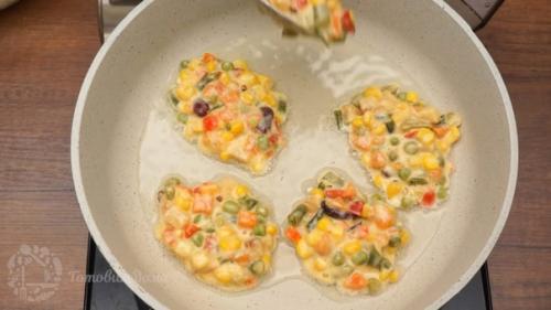 Легкие овощные оладьи. 05