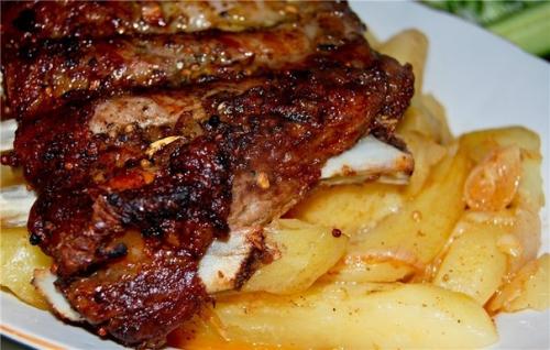 Рёбра свиные с картофелем в рукаве. 05 Рёбра свиные с картофелем в рукаве. 05