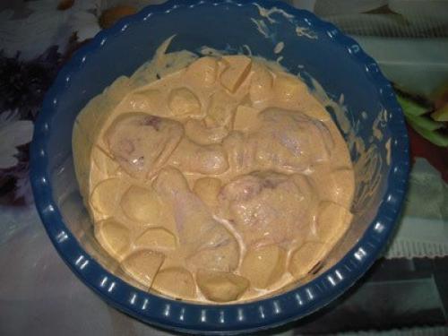 Вкусная курочка в маринаде вместе с картошкой в духовке. 02