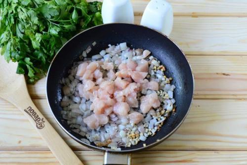 Кабачки, фаршированные куриной грудкой. 04