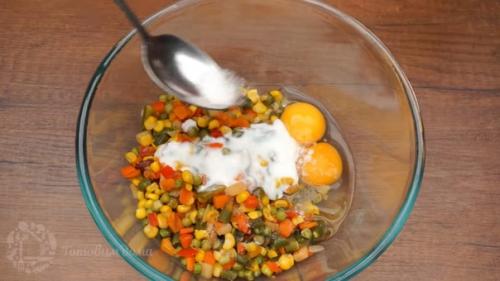 Легкие овощные оладьи. 03