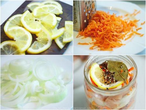 Селёдка по-голландски.  Ингредиенты: 03