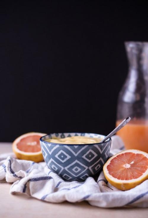 Пончики с грейпфрутово - сливочной начинкой. 02