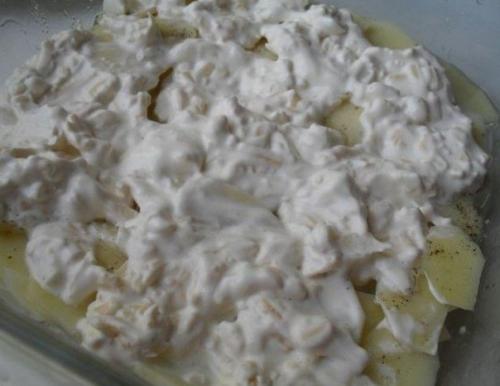 Запеканка картофельная с грибами. 04