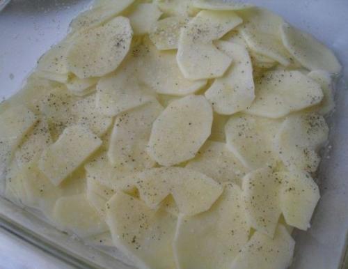 Запеканка картофельная с грибами. 05