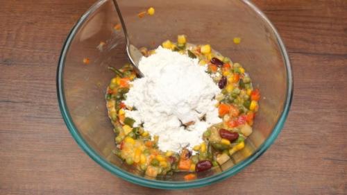 Легкие овощные оладьи. 04