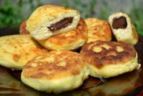 Сырники с шоколадом.