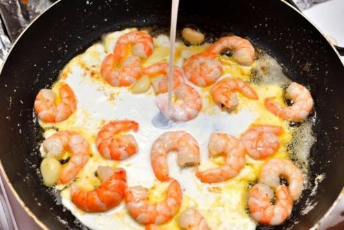 Паста с креветками и соусом Альфредо. 03 Паста с креветками и соусом Альфредо. 03