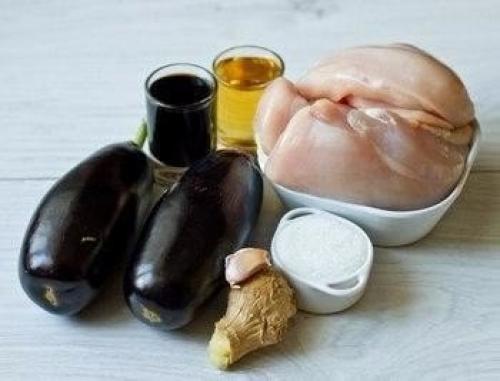 Курица с баклажанами по-китайски! 01