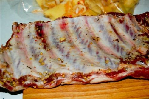 Рёбра свиные с картофелем в рукаве. 01 Рёбра свиные с картофелем в рукаве. 01