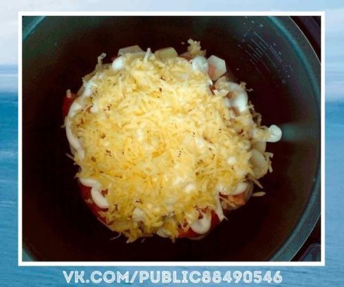 Любимый рецептик.  Мясо по-французски в мультиварке. 04