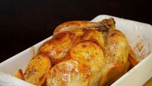 Курица запечённая с апельсинами. 05 Курица запечённая с апельсинами. 05