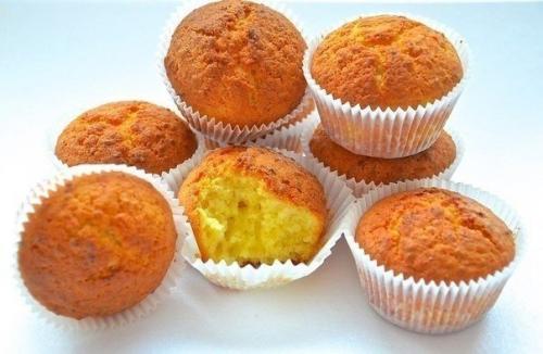 Творожные кексы.  Ингредиенты.