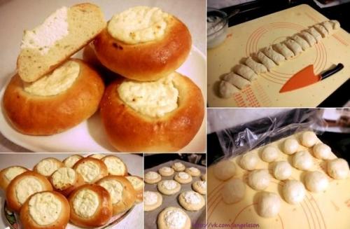 Ватрушки с творогом.