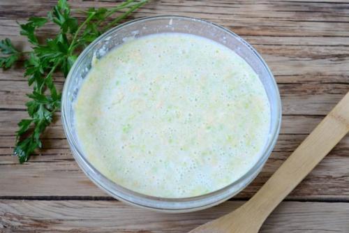 Блинчики из кабачков с сыром и чесноком. 03