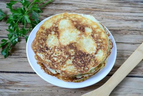 Блинчики из кабачков с сыром и чесноком. 04