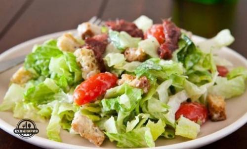 Салат Цезарь - топ - 5 рецептов.