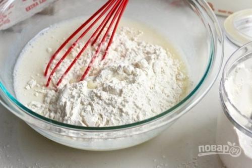 Воздушные оладушки.  Ингредиенты: 02