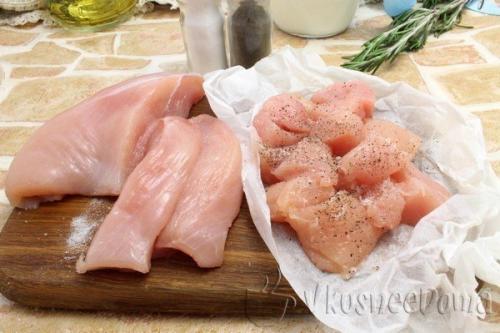 Куриное Филе в духовке под картофелем. 01