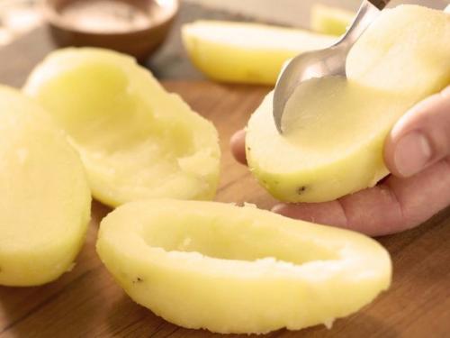 Фаршированный картофель.  Ингредиенты: 05