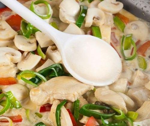 Курица с овощами и рисом. 04