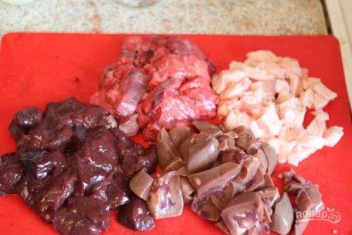 Колбаса Домашняя.  Ингредиенты: 01