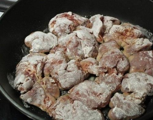 Куриная печень с луком. 02