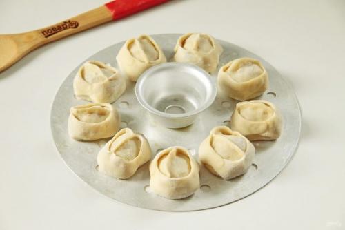 Манты с говядиной и тыквой. 08