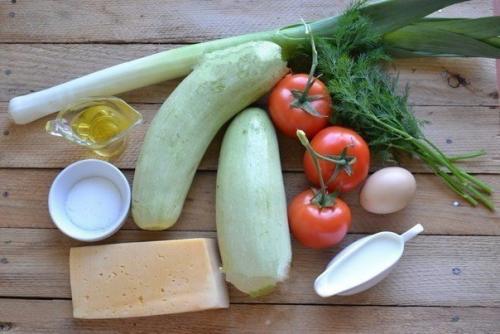 Запеканка из кабачков с помидорами и сыром. 01 Запеканка из кабачков с помидорами и сыром. 01