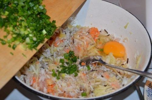 Котлеты из куриного фарша с кабачками. 04 Котлеты из куриного фарша с кабачками. 04