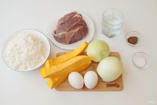 Манты с говядиной и тыквой. 01