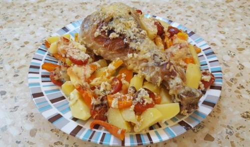 Ароматный картофель с мясом? 08