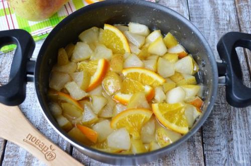 Варенье из груш с апельсином. 06