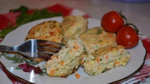 Котлеты из куриного фарша с кабачками. Котлеты из куриного фарша с кабачками.