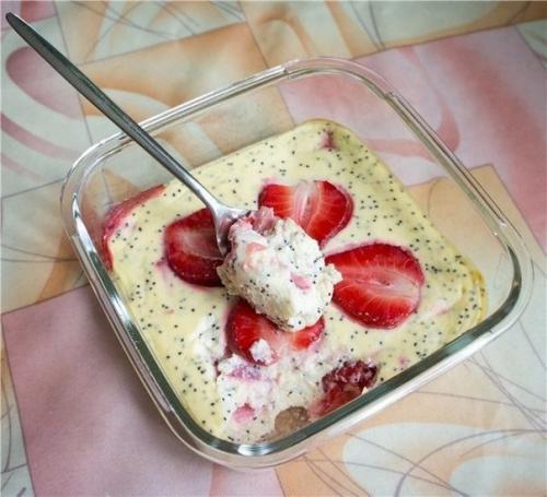 Маковая запеканка с фруктами?