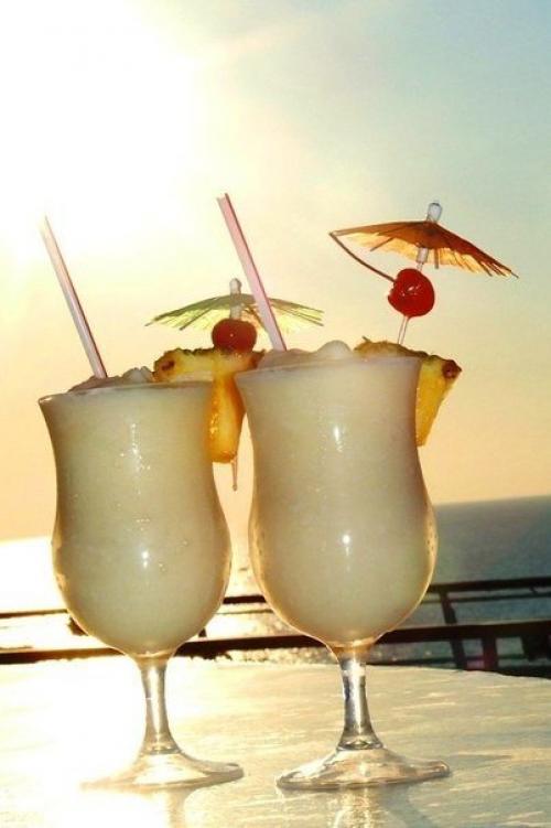 Пина колада.  Способ приготовления:
