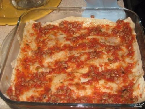 Домашняя лазанья из лаваша. 05