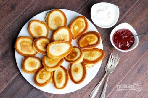 Воздушные оладушки.  Ингредиенты: