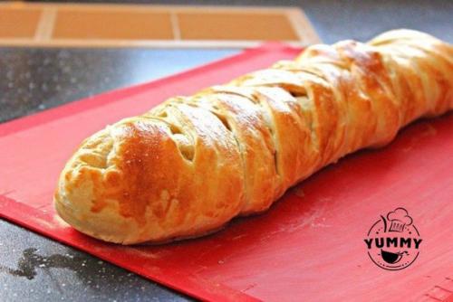 Яичница - болтунья в слоёном тесте. 09